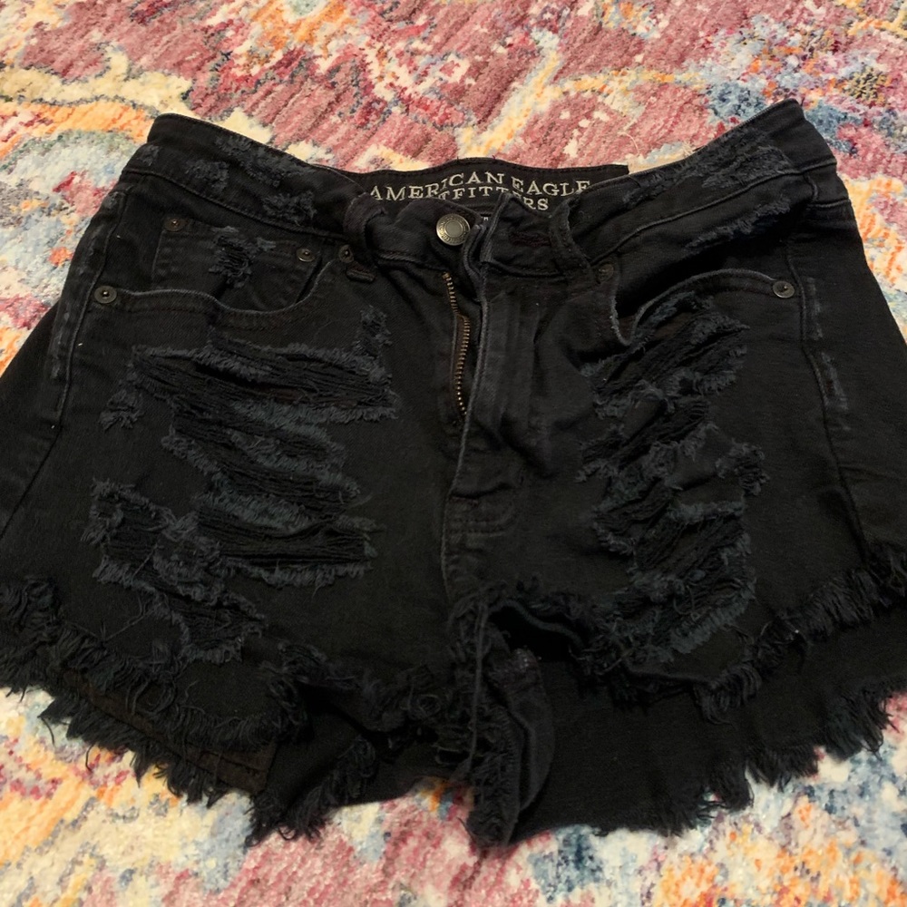 American eagle high rise jean shorts